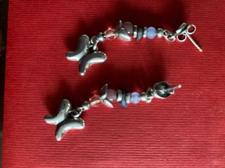 Pendientes Uno de 50 Mariposa Plata