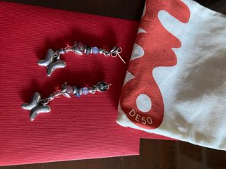 Pendientes Uno de 50 Mariposa Plata