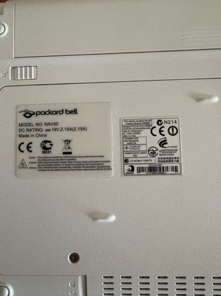 Mini portátil Packard Bell NAV50