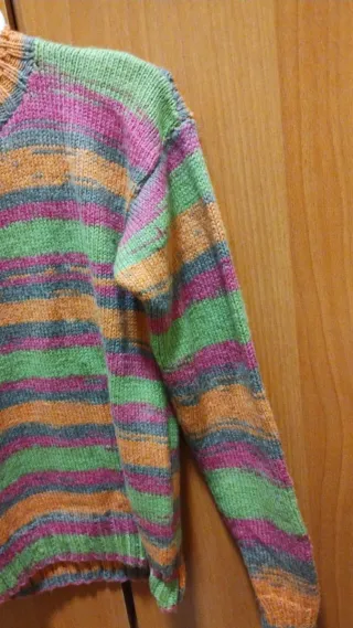 Jersey de rayas multicolor