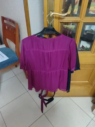 Blusa H&M rosa fucsia