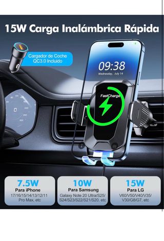 Cargador Inalámbrico Coche