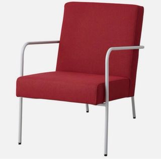 Sillón rojo vintage Ikea