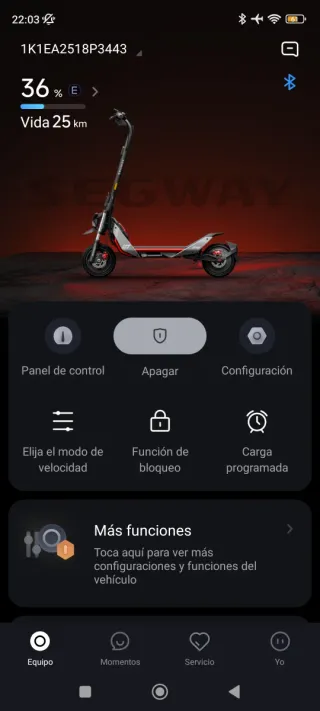 Patinete Eléctrico Segway ZT 3 Pro Homologado 2025