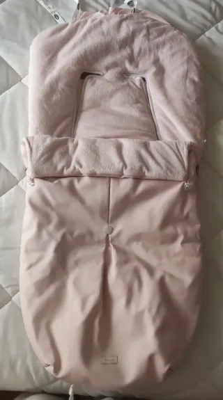 Saco para carrito bebé rosa