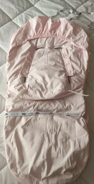 Saco para carrito bebé rosa