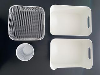 Organizadores de escritorio Ikea blancos