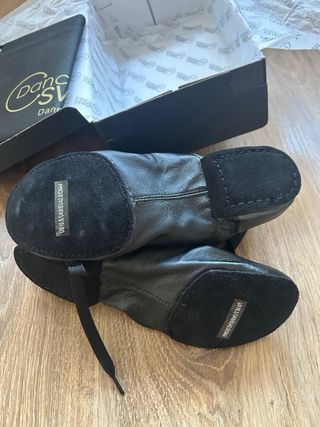 Botas de Jazz Dans Cuero Negro Talla 42.5