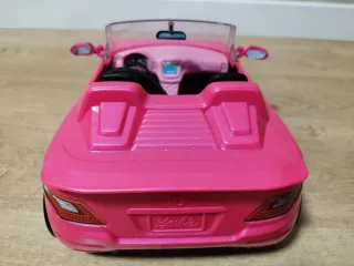 Coche rosa Barbie descapotable