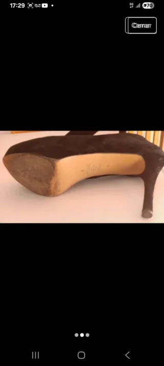 Zapatos de tacón negros talla 43 SIN MARCA