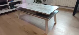 Mesa de centro madera rústica