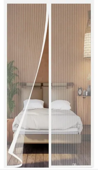 Mosquitera magnética blanca para puerta 130x205