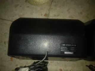 2 Altavoces Audioline Plata y Negro