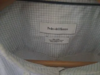 Camisa Pedro del Hierro cuadros azul claro