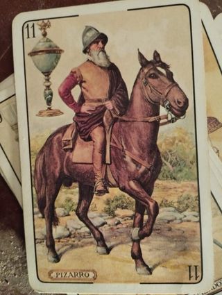 Baraja de cartas antiguas Pizarro