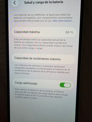 iPhone 14 Blanco 128 GB Estado de la bateria 84%