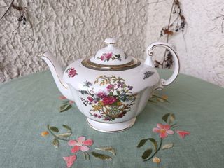 Teiera Inglese Porcellana Floreale