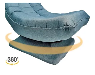 Sillón de suelo plegable marrón