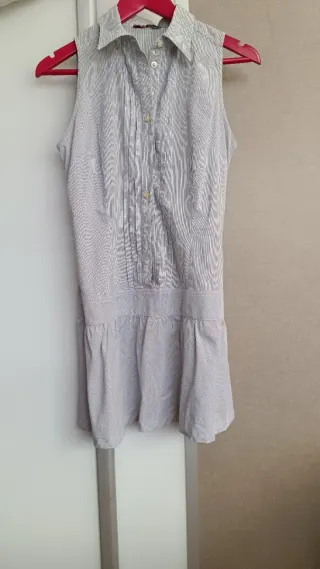 Vestido camisero sin mangas