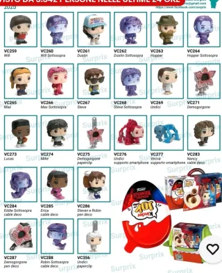 Kinder Joy Stranger Things Funko Pop