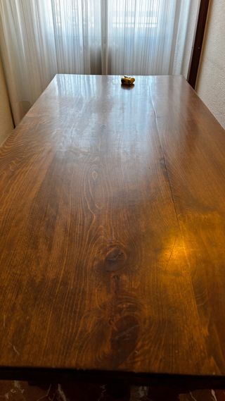 Mesa de madera maciza tipo tablón 169x74 cm