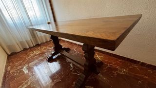 Mesa de madera maciza tipo tablón 169x74 cm