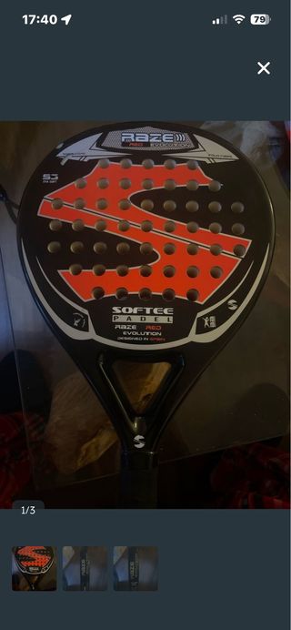 Pala de pádel Softee Raze Red Evolution