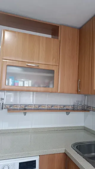 Muebles de cocina madera y cristal