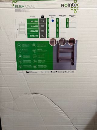 Toallero eléctrico blanco NUEVO