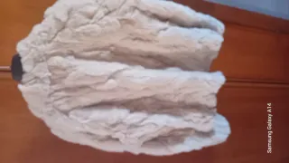 Pelliccia beige tg 48 italiana