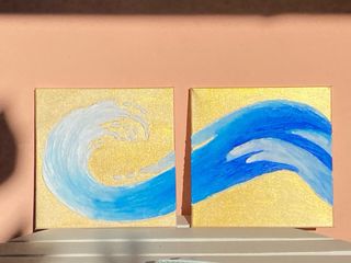 Dipinto acrilico su tela - onde