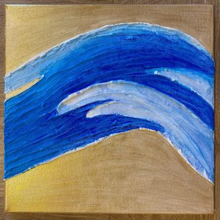 Dipinto acrilico su tela - onde