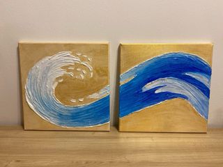 Dipinto acrilico su tela - onde
