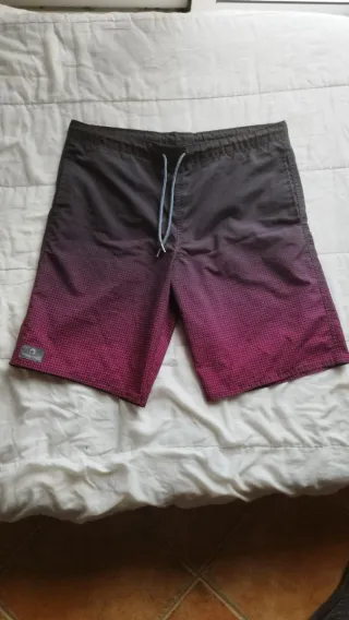 Bañador degradado negro y rosa