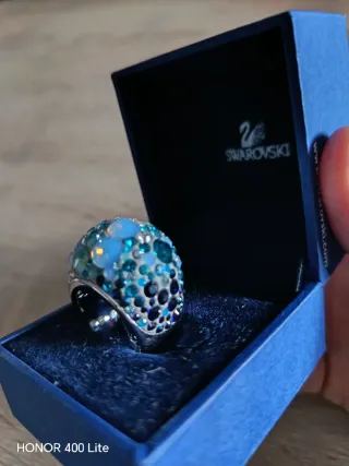 Anillo Swarovski Azul y Multicolor