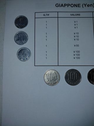 Monete Giappone Yen