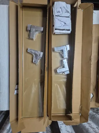 Estante flotante de cristal de 60 cm (2 unidades)