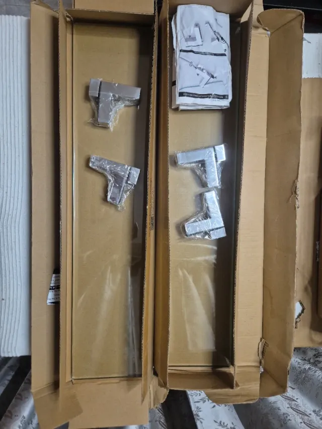 Estante flotante de cristal de 60 cm (2 unidades)