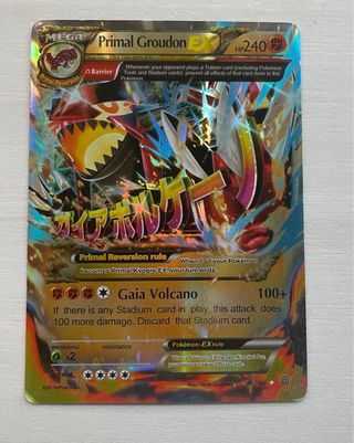 Carta Pokémon Primal Groudon EX ( en ingles )