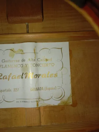 Guitarra Rafael Morales Conciertos Flamenca