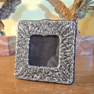 Cornice Portafoto Argento 925 anni 70 foto cm 7x7