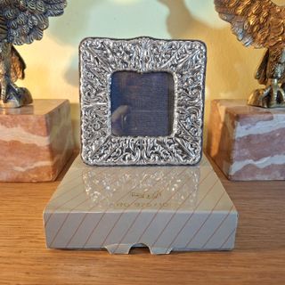 Cornice Portafoto Argento 925 anni 70 foto cm 7x7