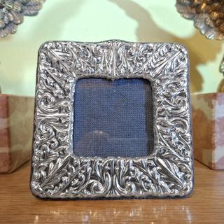 Cornice Portafoto Argento 925 anni 70 foto cm 7x7