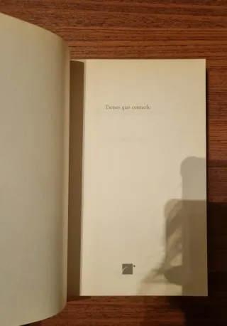 Tienes que contarlo. Libro