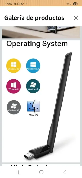 Adaptador WiFi USB TP-Link Archer T2U Plus+Bluetoo