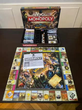 Warcraft:Juego(incluye expansión)+Monopoly+Figuras