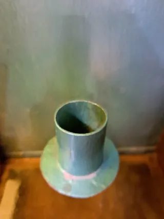 Farolillo antiguo metal y cristal