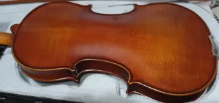 Violín con arco y funda
