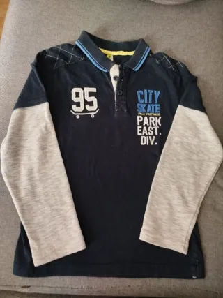 Camiseta Polo Manga Larga Niño 9 Años