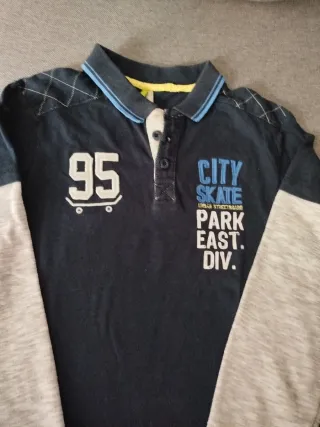 Camiseta Polo Manga Larga Niño 9 Años